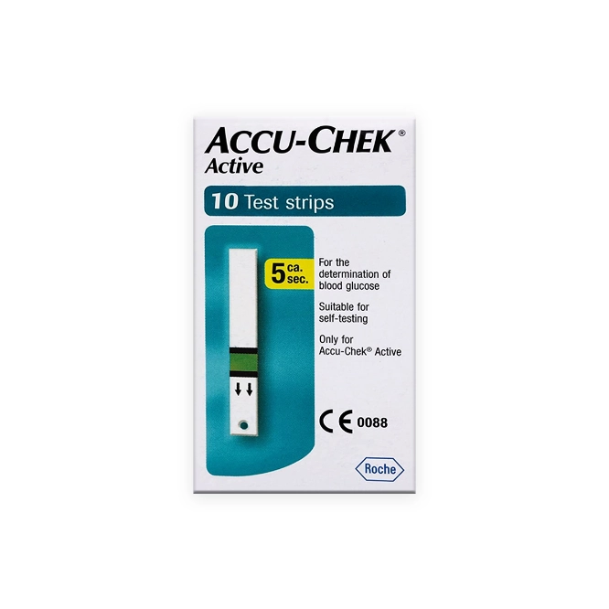 Accu-Chek Active Blood Glucose Test Strips 10s