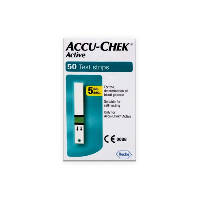Accu-Chek Active Blood Glucose Test Strips 50s