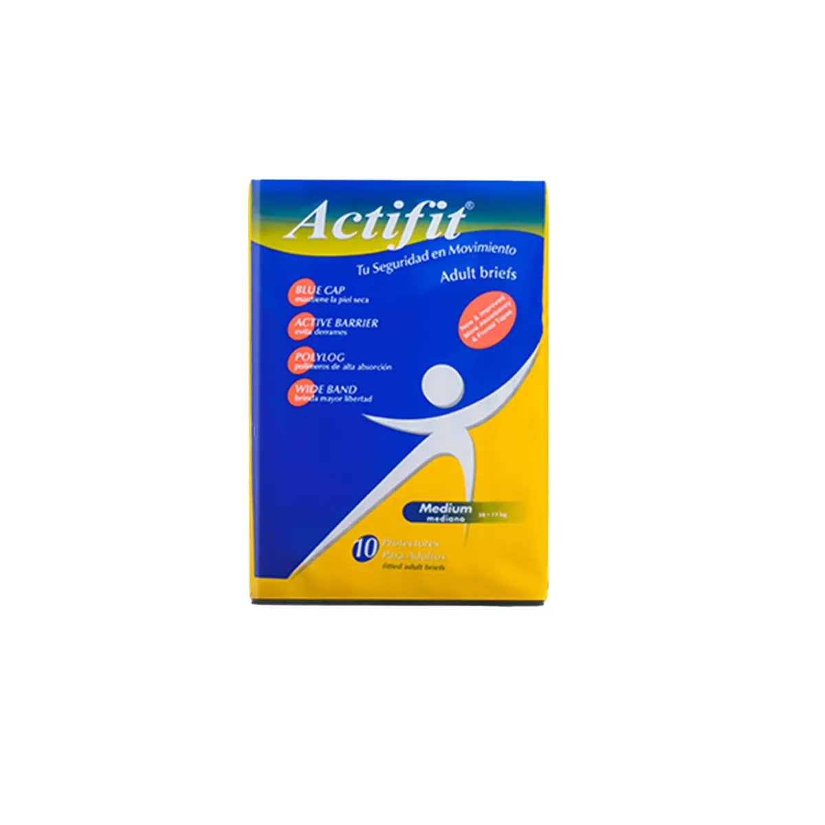 Actifit Adult Diapers Medium 10pcs - Comfortable, Secure Protection for Active Lifestyles