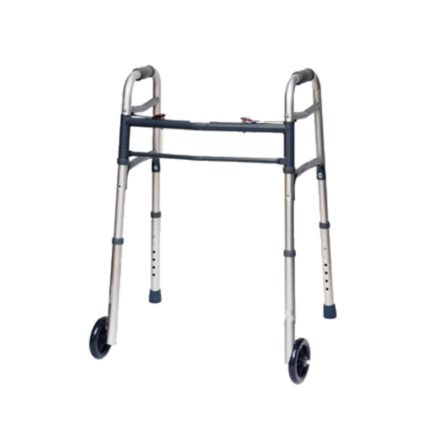 Aluminum Folding Moving Walker Without Wheel - Lightweight, Foldable, and Stable Support for Enhanced Mobility