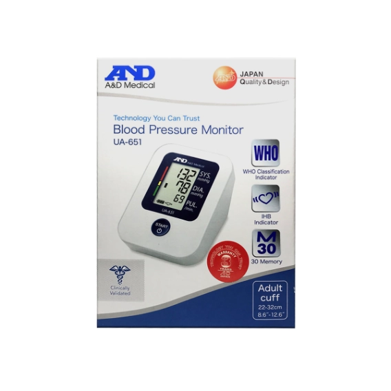 AND Upper Arm Blood Pressure Monitor (UA651)