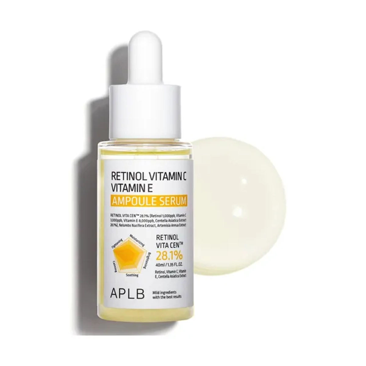 APLB Retinol Vitamin C Vitamin E Ampoule Serum 40ml – Anti-Aging, Brightening & Hydrating Skincare Solution