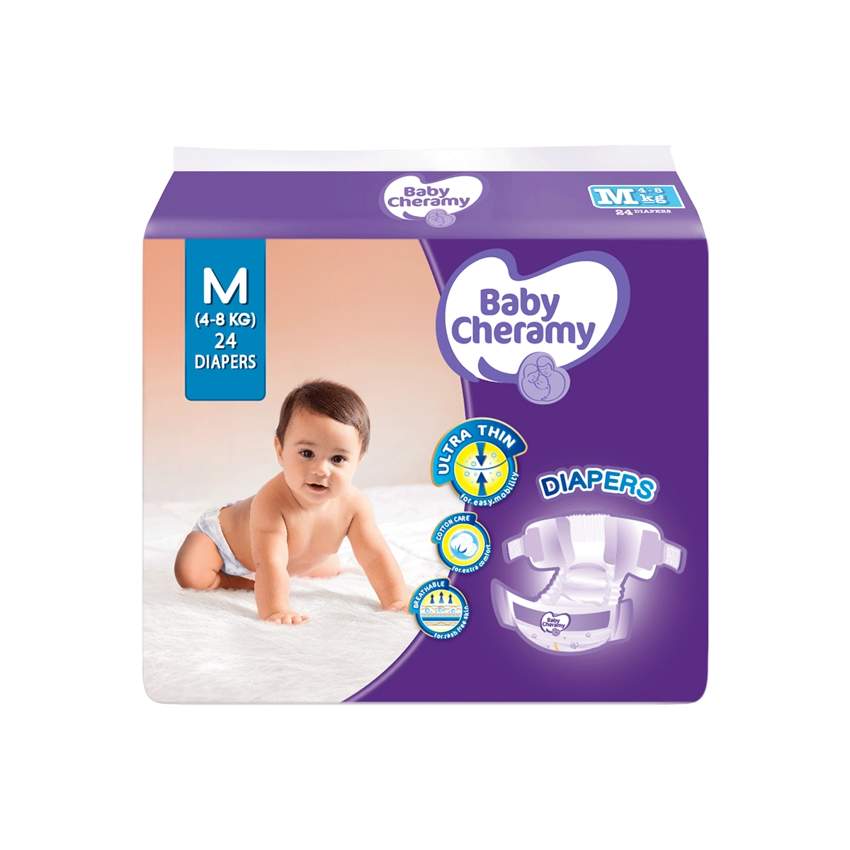 Baby Cheramy Diapers M 24 Pcs