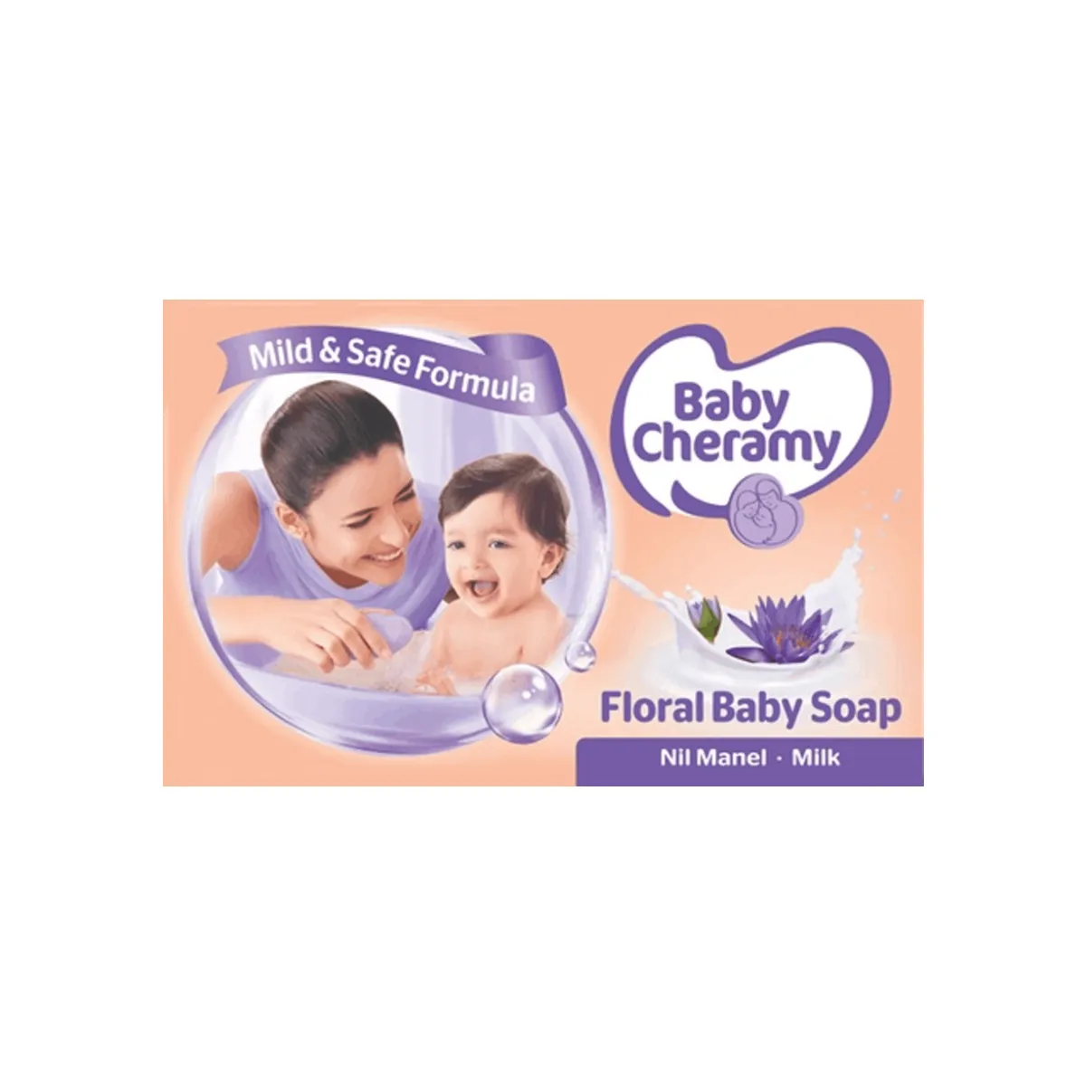 Baby Cheramy Nil Manel and Milk Soap 95g - Gentle Moisturization with Natural Goodness