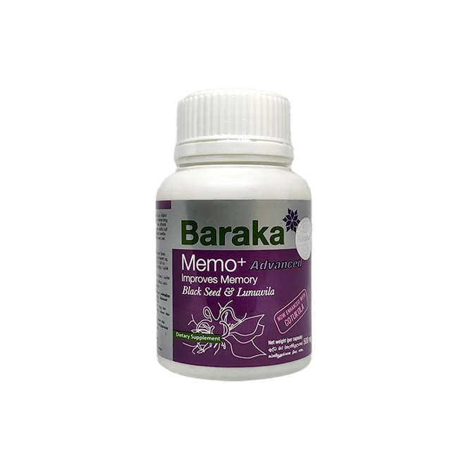 Baraka Memo Plus Advanced Hard Gelatin Capsule 60s - For Cognitive ...