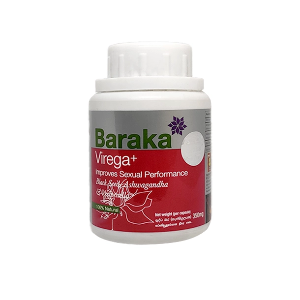 Baraka Virega Plus Hard Gelatin Capsules 30s - For Male Vitality, Nerve Strengthening, and Immune Support