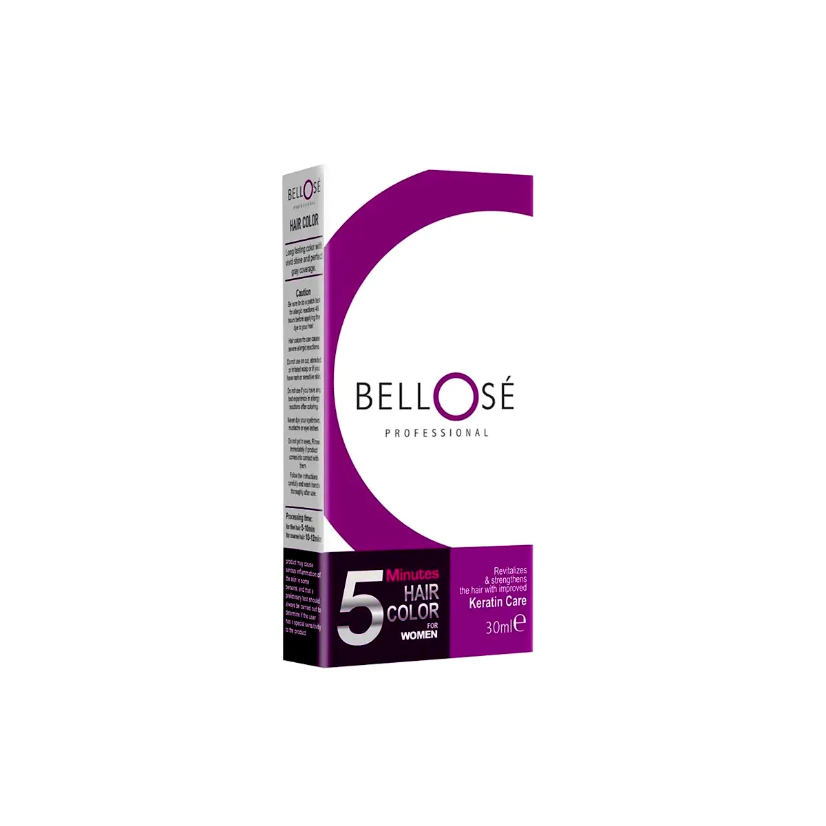 Bellose Women Hair Color Black 1.0 30ml - Quick & Nourishing Hair Color for Stunning, Long-Lasting Results