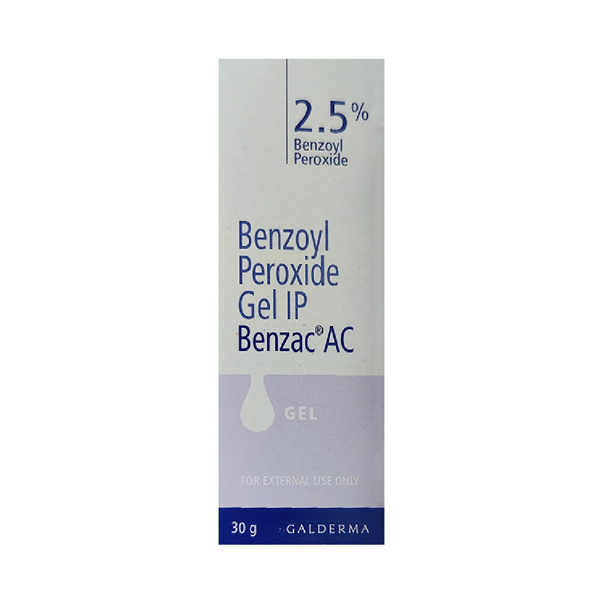 Benzac AC 2.5% Gel 30g (Benzoyl Peroxide) - Targeted Acne Treatment for Clearer Skin