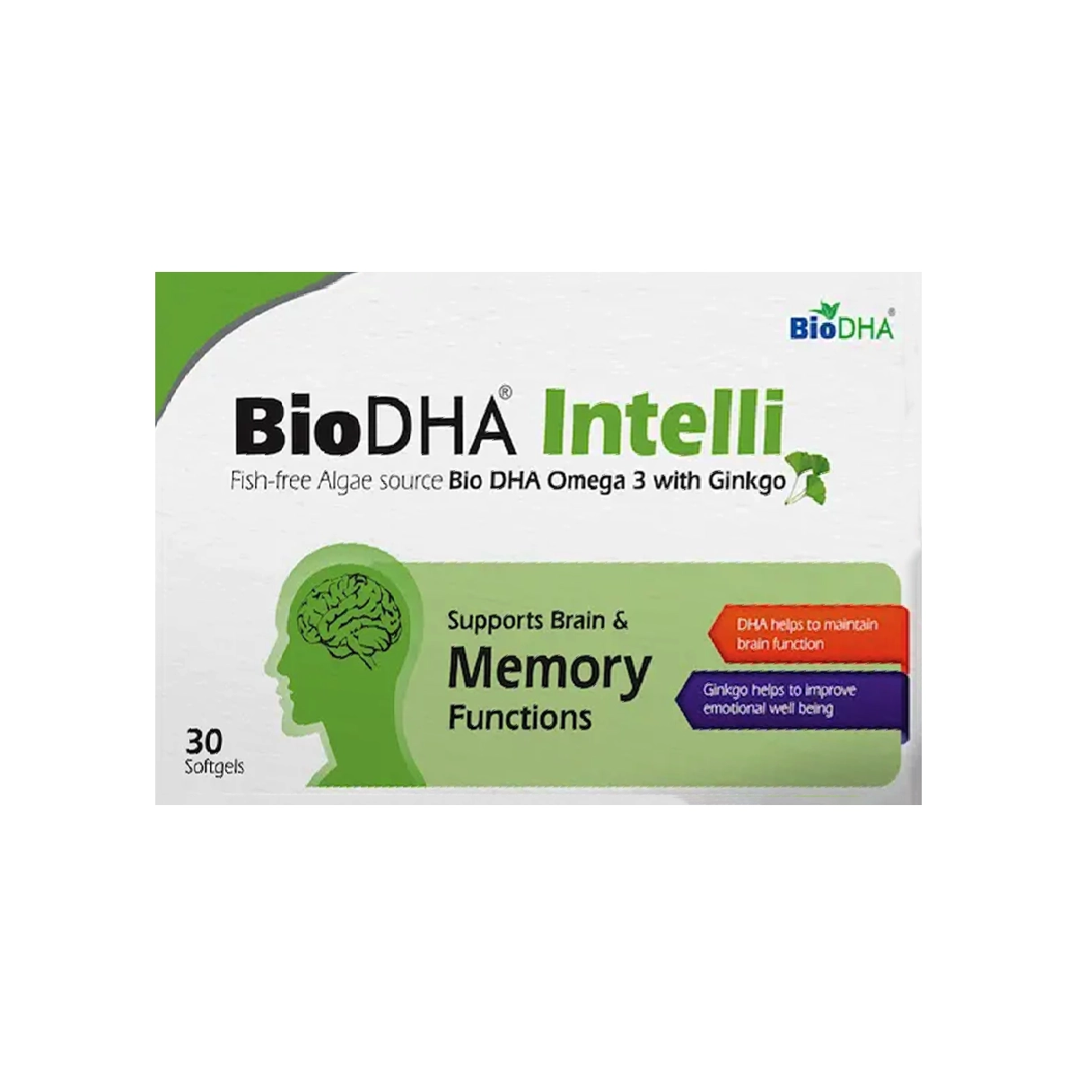 BioDHA Intelli Food Supplement Capsules 30s – Advanced Support for Memory and Cognitive Health