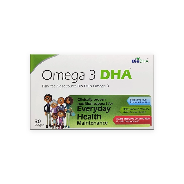 Biodha Omega 3 DHA Food Supplement Capsules 30s