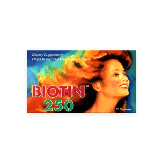 Biotin 250mg Dietary Supplement 20s