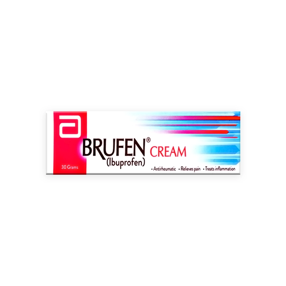 Brufen Cream 30g (Ibuprofen) - Topical Relief for Pain and Inflammation