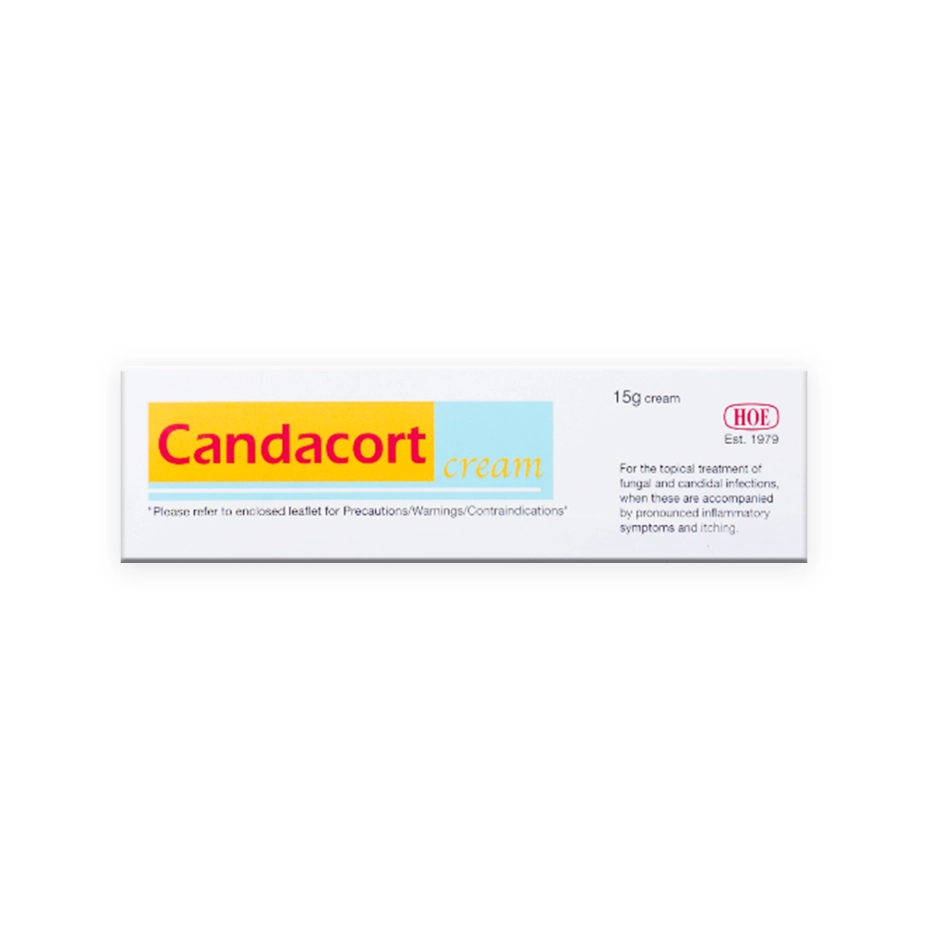 Candacort Cream 15g (Clotrimazole, Hydrocortisone)