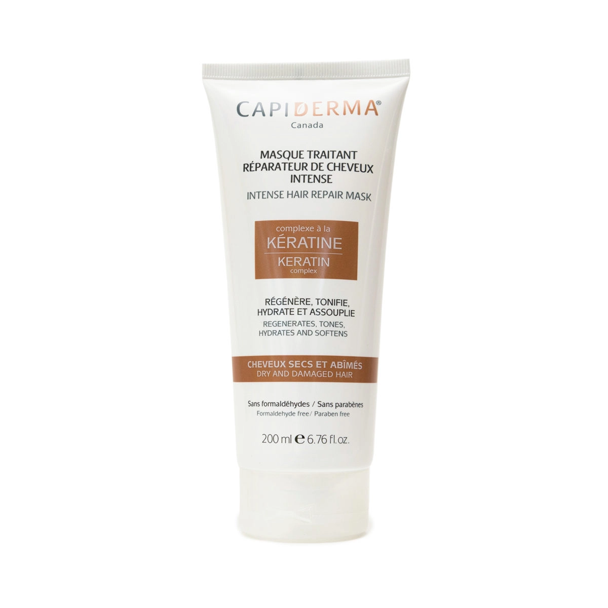 Capiderma Intense Hair Repair Mask 200ml - Deeply Nourishing & Frizz-Reducing Treatment