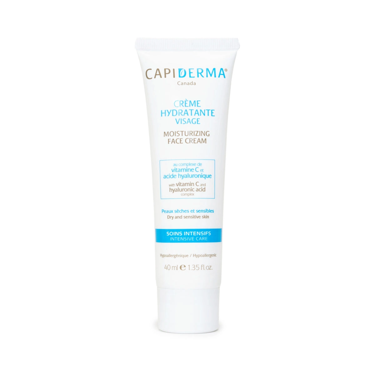 Capiderma Moisturizing Face Cream 40ml - Deep Hydration & Protection for Sensitive Skin