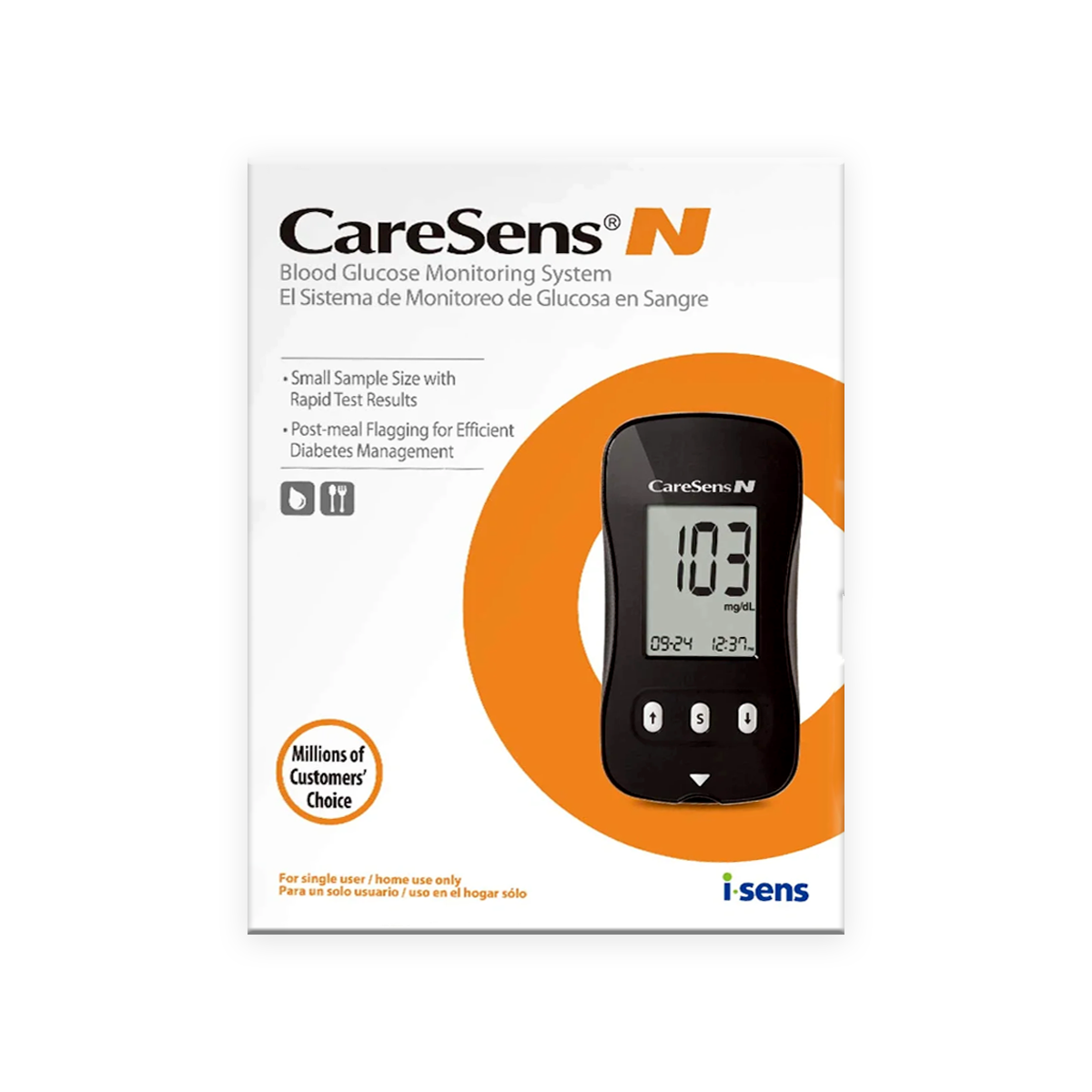 CareSens N Blood Glucose Monitoring Meter (Auto Coding)