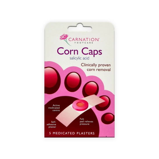 Carnation Corn (Salicylic Acid) Caps 5s - Clinically Proven Solution for Painful Corns