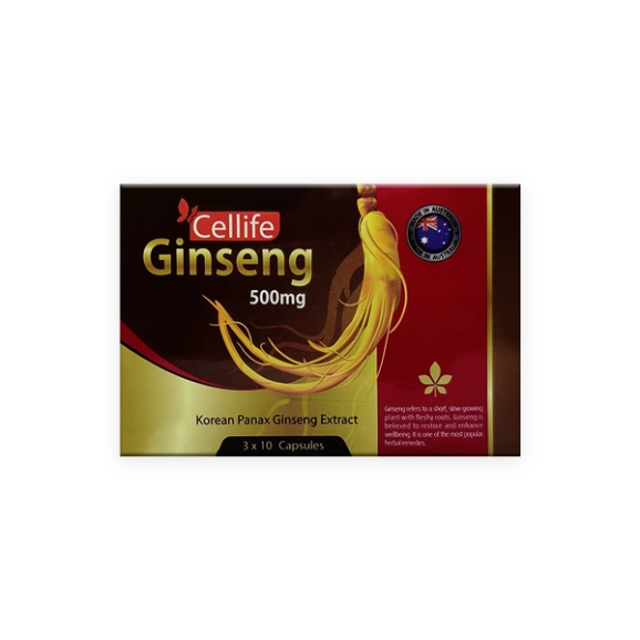 First product image of Cellife Ginseng 500mg Capsules 30s