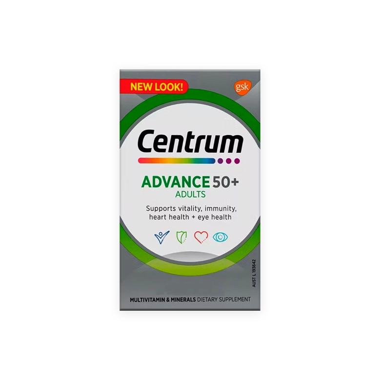 Centrum Advance 50+ Food Supplement Tablets 100s - Essential Nutrients for Health and Vitality in Adults Over 50