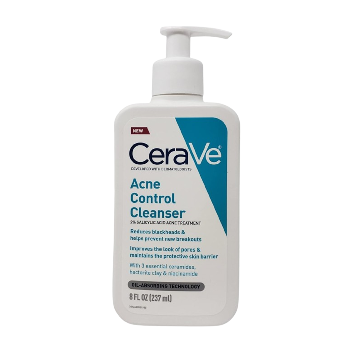 CeraVe Acne Control Cleanser 236ml - Clear Acne, Reduce Blackheads, and Control Oil