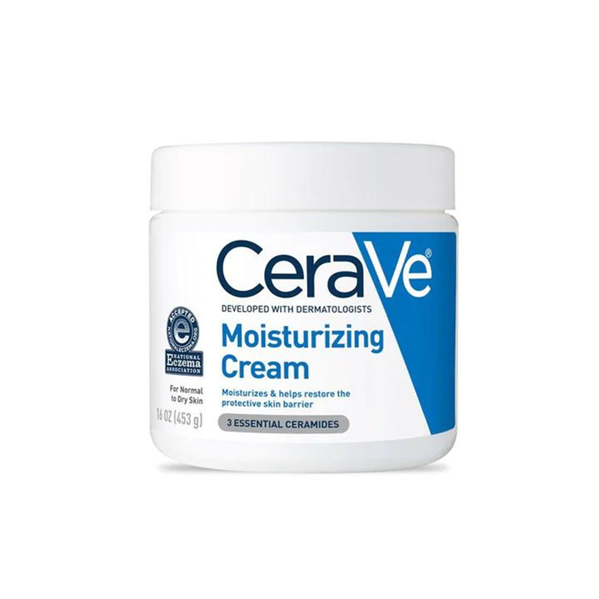 CeraVe Moisturizing Cream 454g - For Skin Hydration, Barrier Protection, and Gentle Care