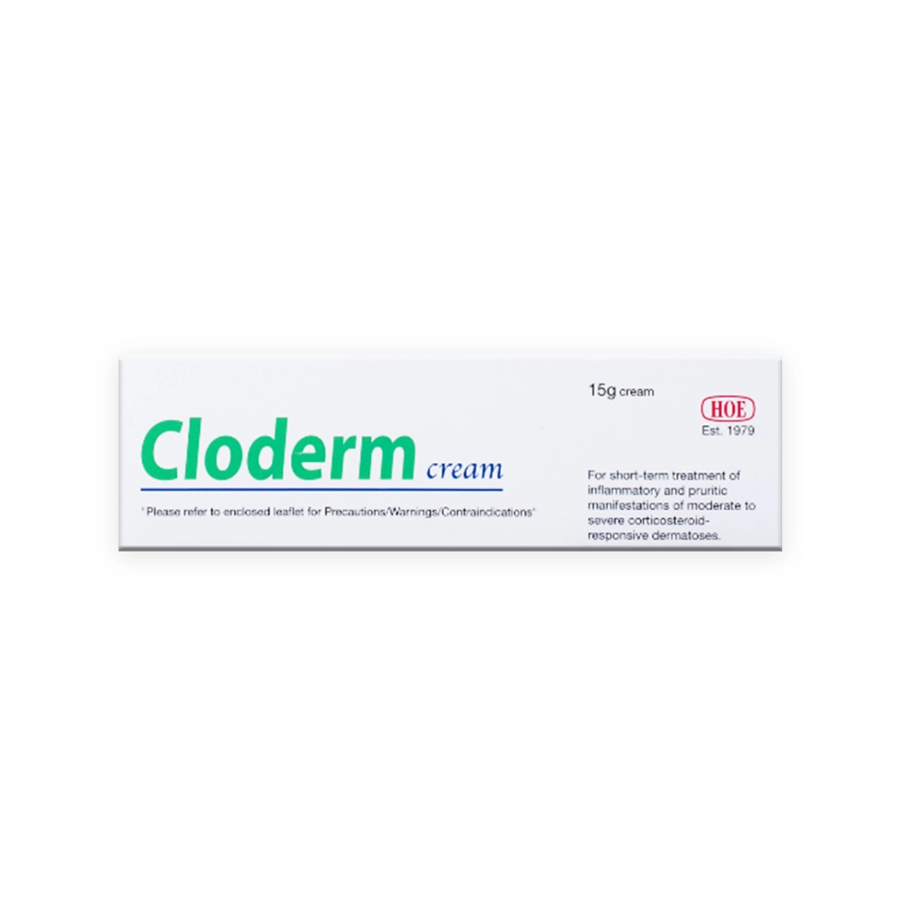 Cloderm Cream 15g (Clobetasol)