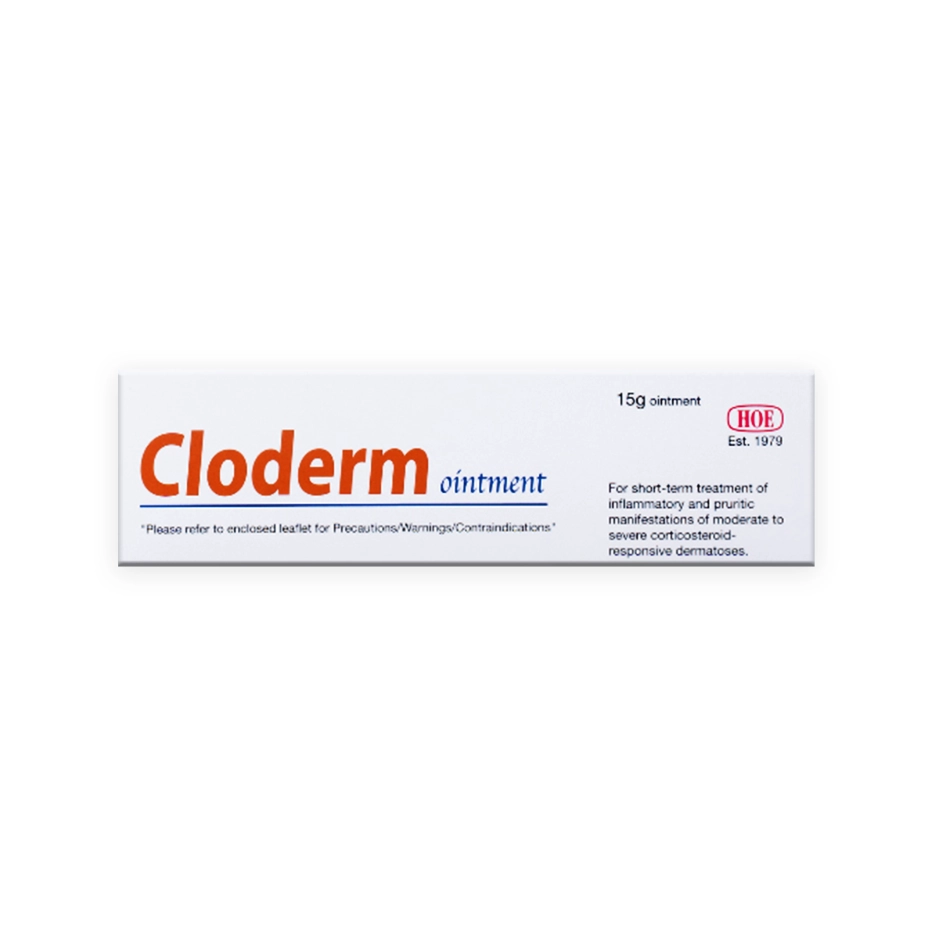Cloderm Ointment 15g (Clobetasol)