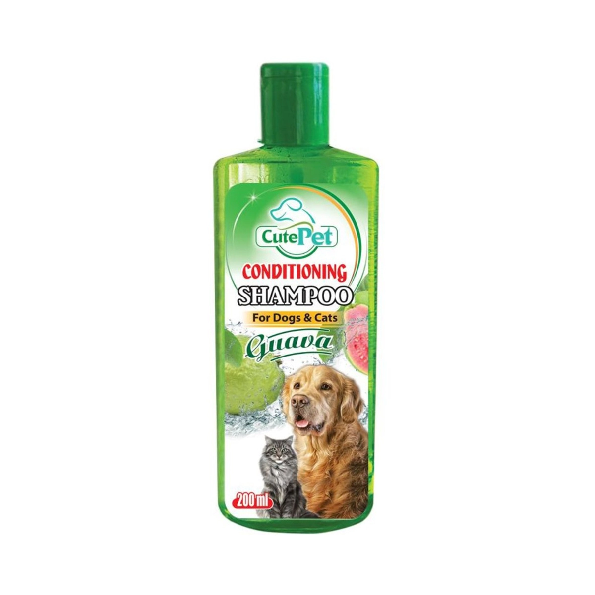 Cute Pet Guava Conditioning Shampoo 200ml – For Sensitive Skin, Coat Shine, and Deep Moisturizing Pet Care