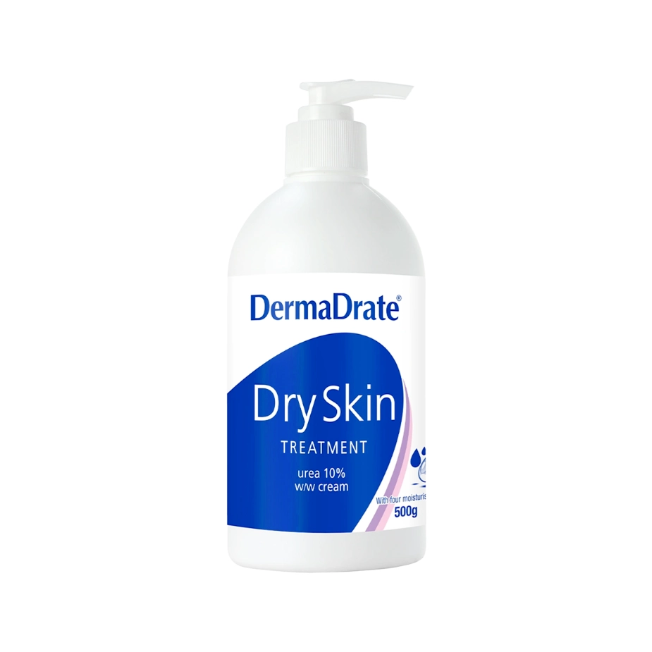 DermaDrate Dry Skin Treatment Cream Pump 500g - Intensive Moisturization for Dry and Sensitive Skin