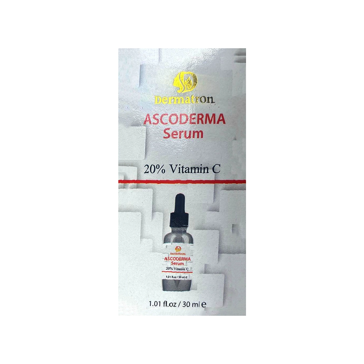 Dermatron ASCODERMA Serum 20% Vitamin C 30ml - Increases Brightness, Collagen Induction