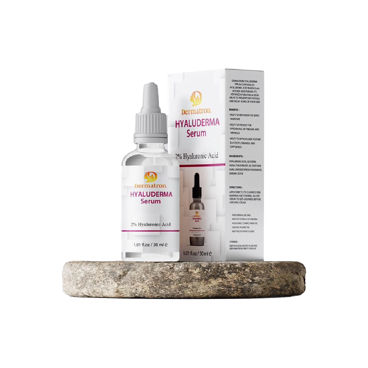 Dermatron HYALUDERMA Serum 2% Hyaluronic Acid 30ml Intense Hydration,Moist the skin