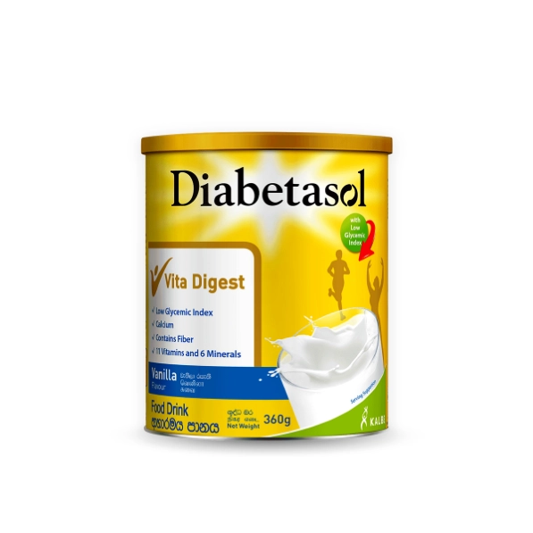 Diabetasol Food Drink Milk Powder Vanilla 360g