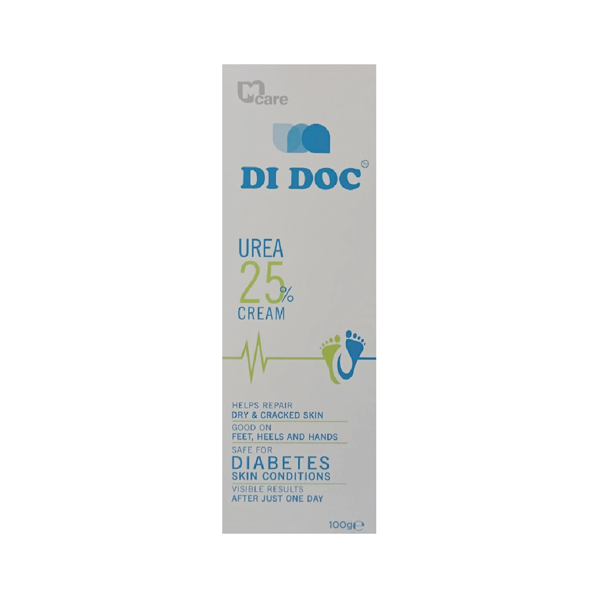 Di Doc Urea 25% Cream 100g - Repair Dry & Cracked Skin, Safe for Diabetic Skin Conditions