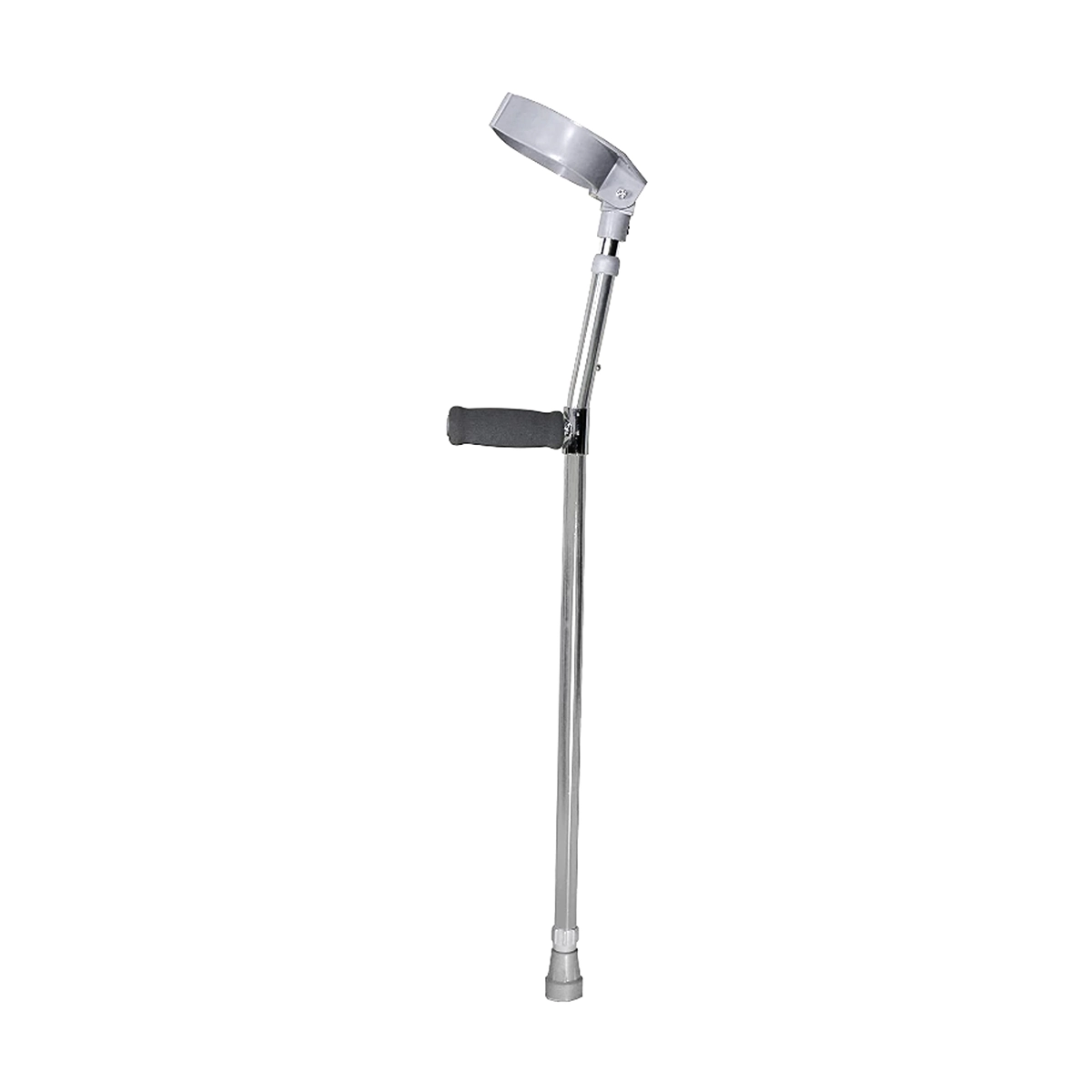 Elbow Crutches Closed Type - Chrome Plated - Adjustable, Sturdy Mobility Support