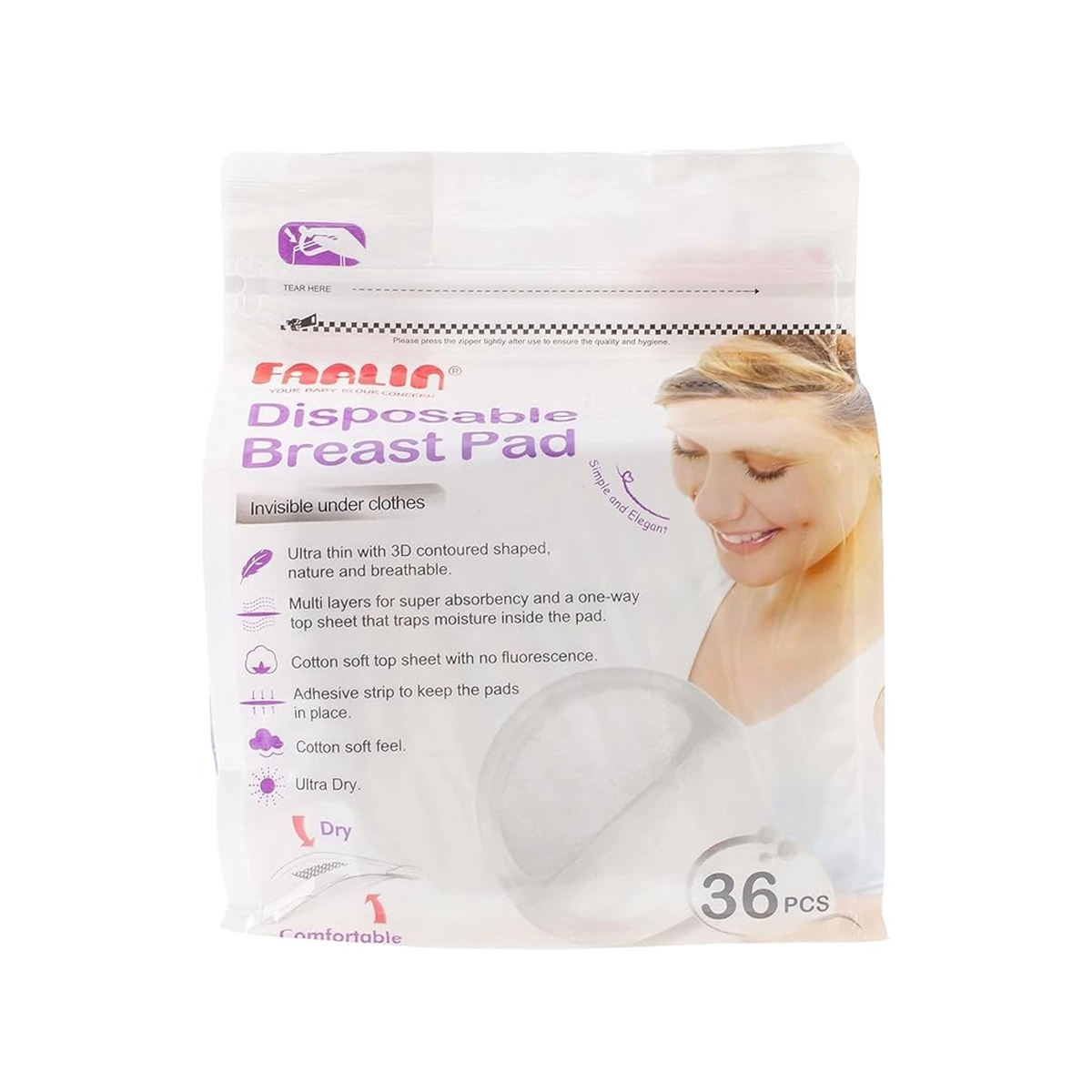 First product image of Farlin Disposable Breast Pad Bf-634A 36PCS - Soft and absorbent with a leak-proof layer