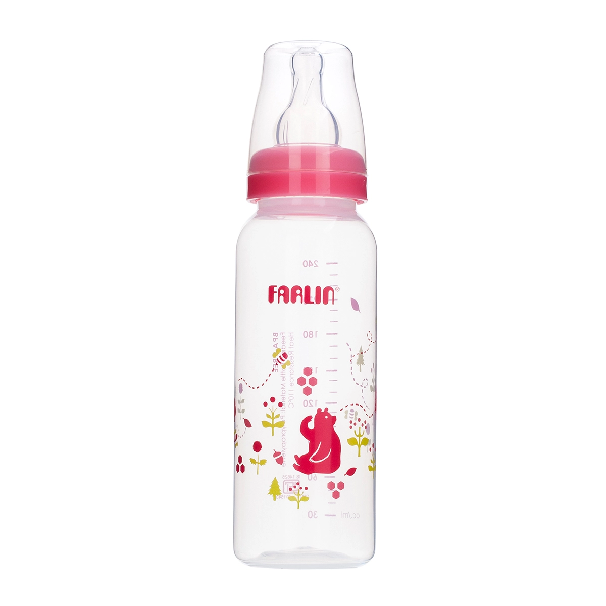 First product image of Farlin PP Standard Neck Feeder Pink 240ml - Polypropylene, Perfect Feeding Companion