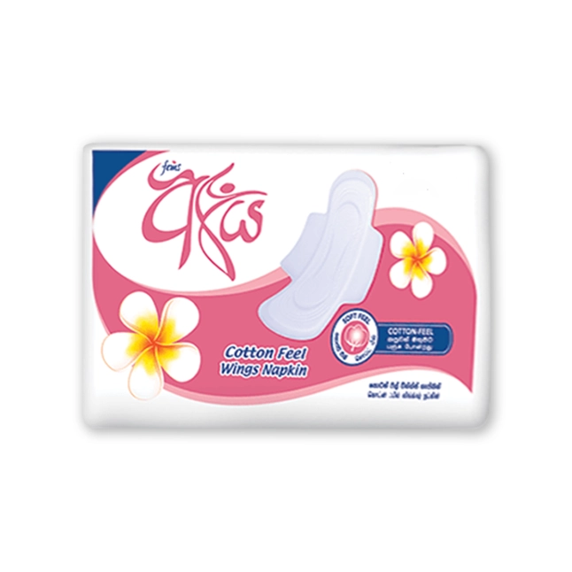 Fems AYA Cotton-Feel Wings Sanitary Napkin 8s - Comfort and Leak Protection