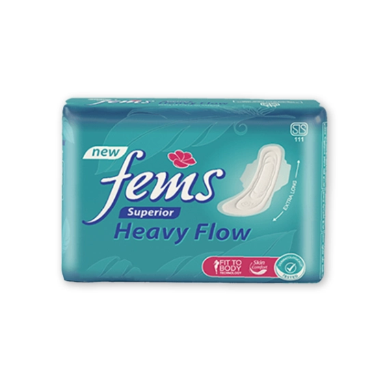 First product image of Fems Superior Heavy Flow Sanitary Napkin 8s
