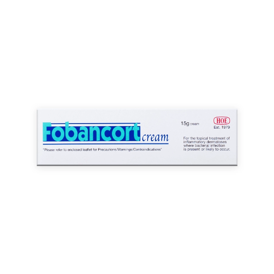 Fobancort Cream 15g (Fusidic Acid, Betamethasone)