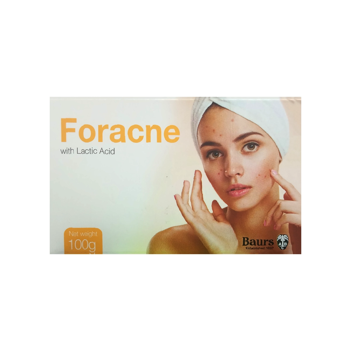 Foracne Soap with Lactic Acid 100g - Effective Cleansing Bar for Oily Skin, Acne Treatment, and Gentle Exfoliation