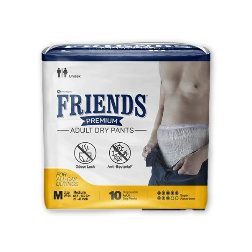Friends Adult Diapers Pant Style Medium 10s