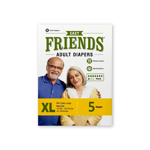Friends Easy Adult Diapers Extra Large 5s