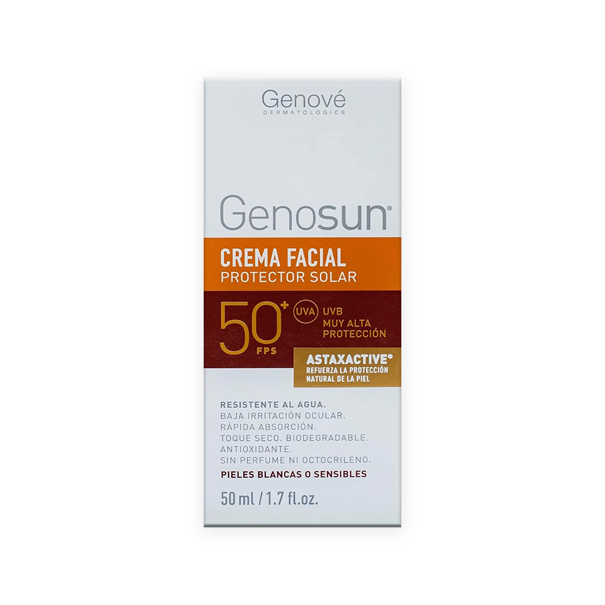 GENOVE Dermatologics Genosun Fluid SPF 50% 50ml - High broad-spectrum UV protection