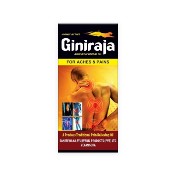 Giniraja Pain Relieving Herbal Oil 30ml – Natural Relief for Aches and Pains