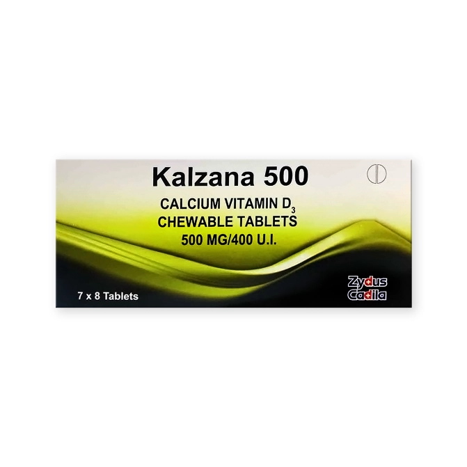Kalzana 500 Chewable Tablets 8s (Calcium)