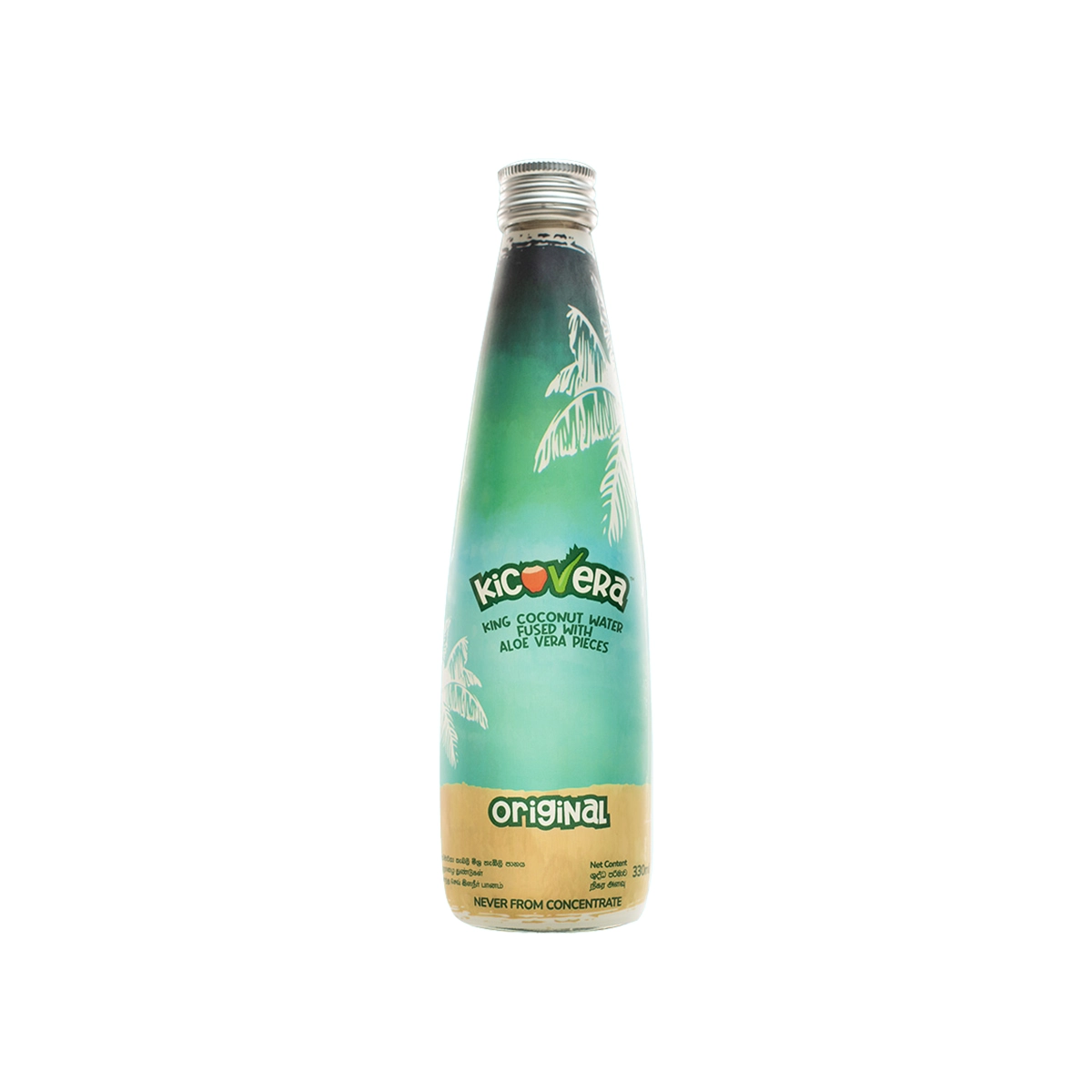 Kicovera Original King Coconut Water Juice 330ml - A Tropical Hydration Elixir with Aloe Vera Magic