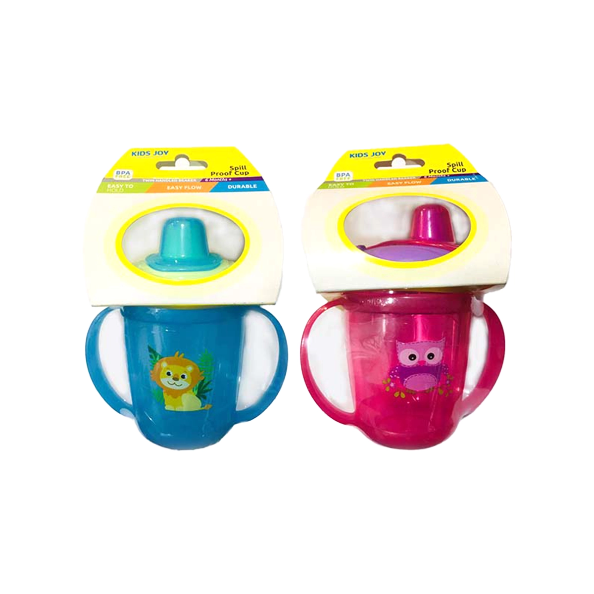 First product image of Kids Joy Sippy Cup - Soft, bite-resistant silicone straw, Twist lid, Easy-to-hold, and Durable