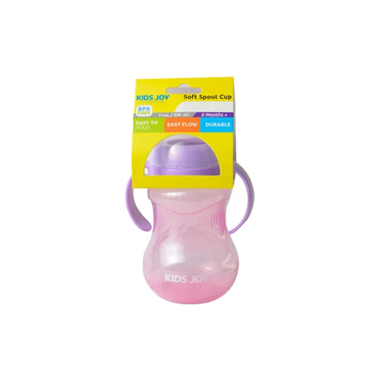 Kids Joy Soft Spout Cup With Handle Pink - Comfort, Functionality, Transition, and Easy to Hold