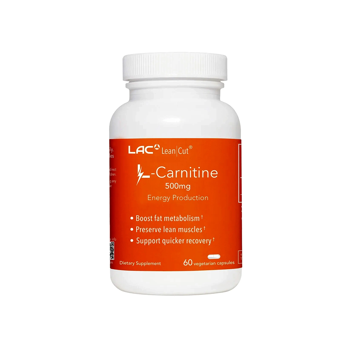 LAC LEANCUT L-Carnitine 500mg Capsules 60s - Fat metabolism, Muscle recovery