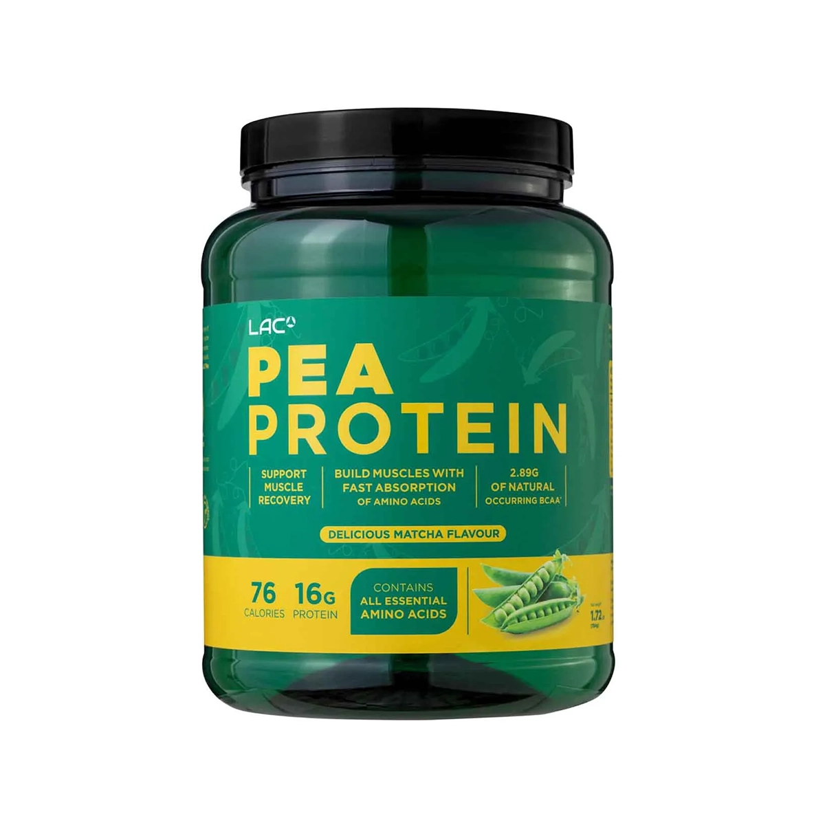 LAC PROTEIN Pea Protein (1.72lb) 784g  - Muscle Builder and Recovery, Growth, Strength